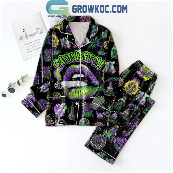 Cannabitch Magical Galaxy Polyester Pajamas Set