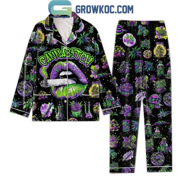 Cannabitch Magical Galaxy Polyester Pajamas Set