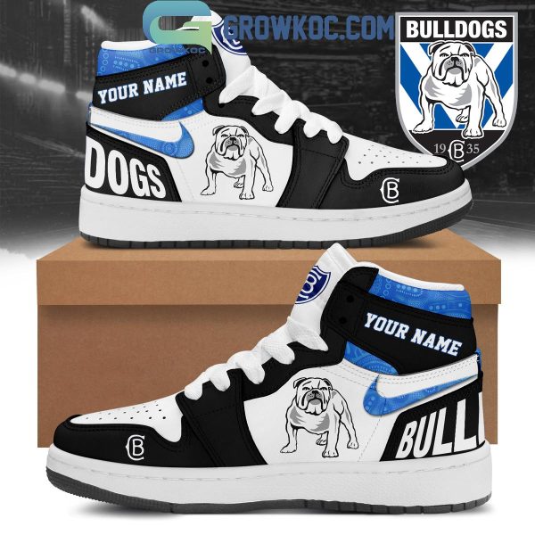 Canterbury Bulldogs Mighty Bulldogs Personalized Air Jordan 1 Shoes