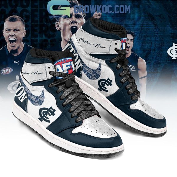 Carlton Blues Football Club AFL Personalized 2024 Air Jordan 1 Shoes