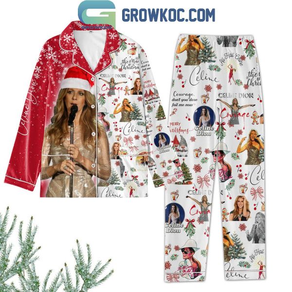 Celine Dion The Magic Of Christmas Polyester Pajamas Set