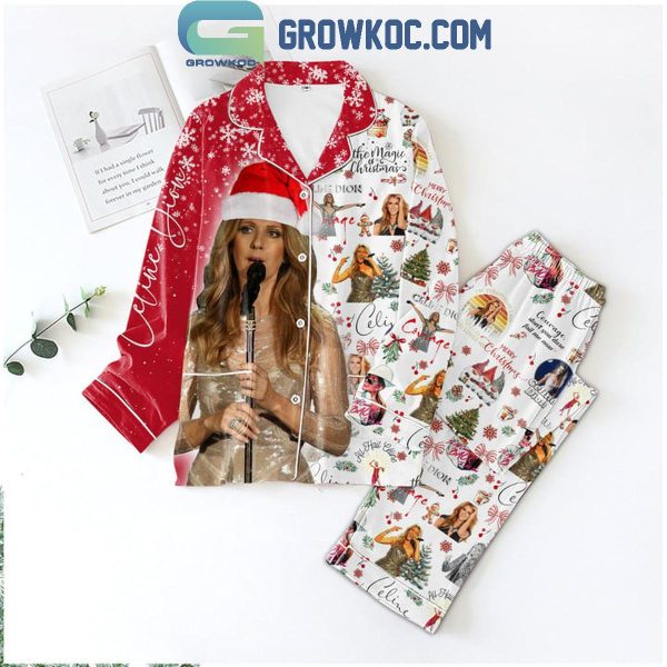 Celine Dion The Magic Of Christmas Polyester Pajamas Set