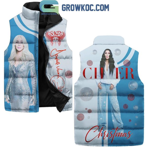 Cher Christmas 2024 Celebrating Sleeveless Puffer Jacket