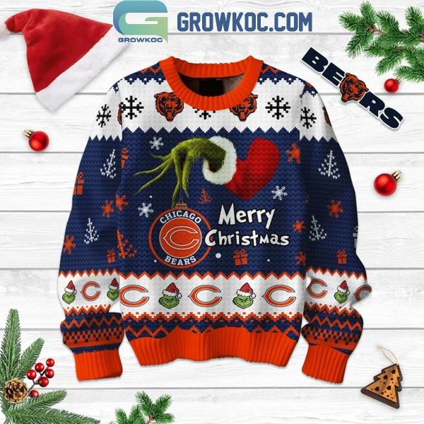 Chicago Bears 2024 Football Fan Merry Christmas Ugly Sweater