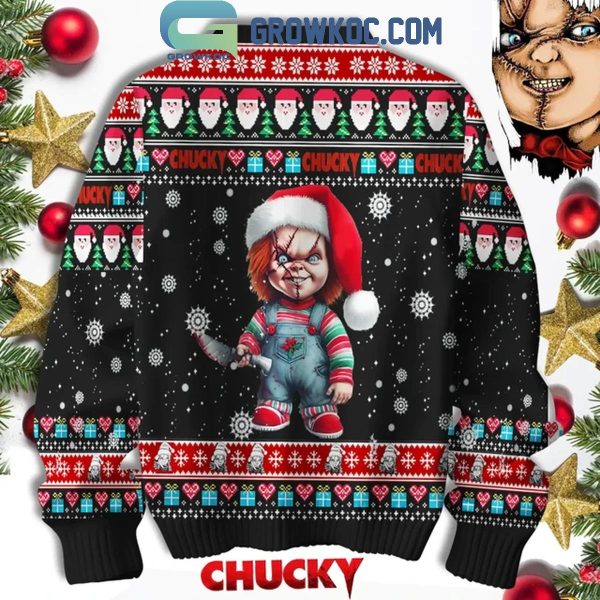 Chucky Christmas Having Fun With You Ugly Sweater