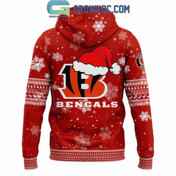 Cincinnati Bengals 2024 Christmas Santa Claus For Bengals Hoodie T-Shirt