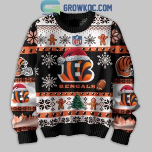 Cincinnati Bengals They Not Like Us Christmas Happy Holidays Ugly Sweater