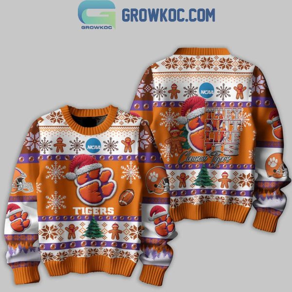 Clemson Tigers Football They Not Like Us Christmas Ugly Sweater