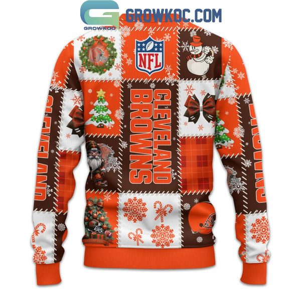 Cleveland Browns 2025 Season’s Greetings Christmas Celebration Ugly Sweater