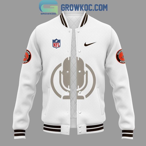 Cleveland Browns Jim Donovan Voice 2024 Baseball Jacket