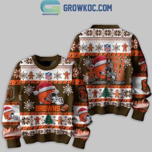 Cleveland Browns They Not Like Us Christmas Happy Holidays Ugly Sweater