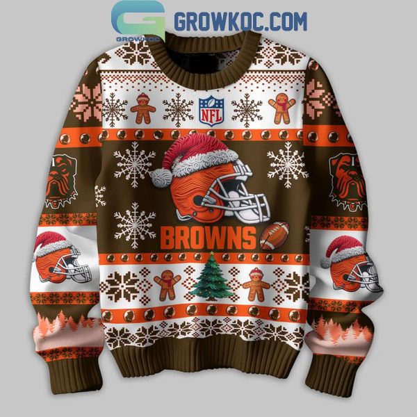 Cleveland Browns They Not Like Us Christmas Happy Holidays Ugly Sweater