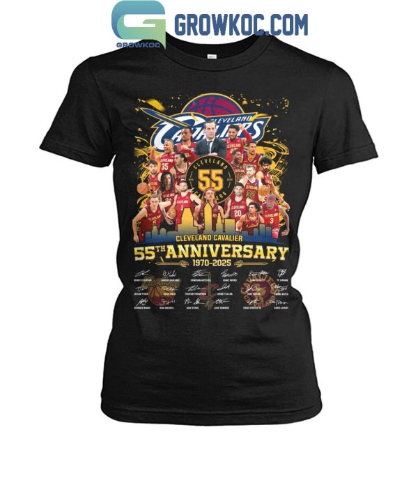 Cleveland Cavalier 55th Anniversary 1970-2025 Glory And Sweat T-Shirt