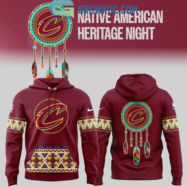 Cleveland Cavaliers Let’s Celebrate 2024 Native American Heritage Hoodie T-Shirt