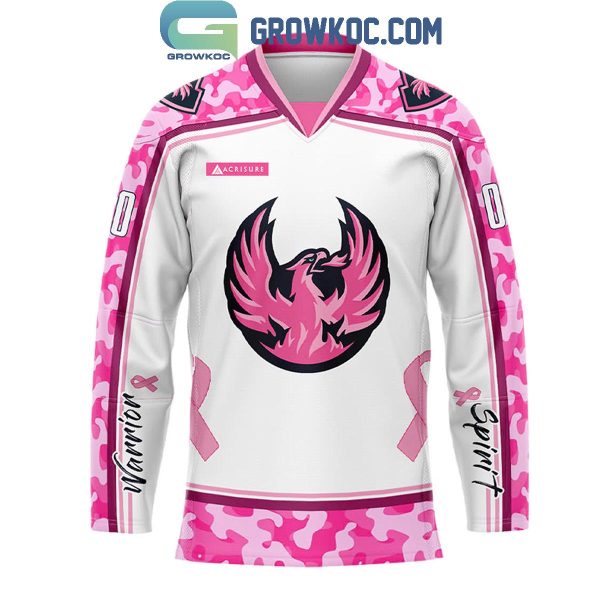 Coachella Valley Firebirds Pink In The Rink 2024 Personalized Hockey Jersey