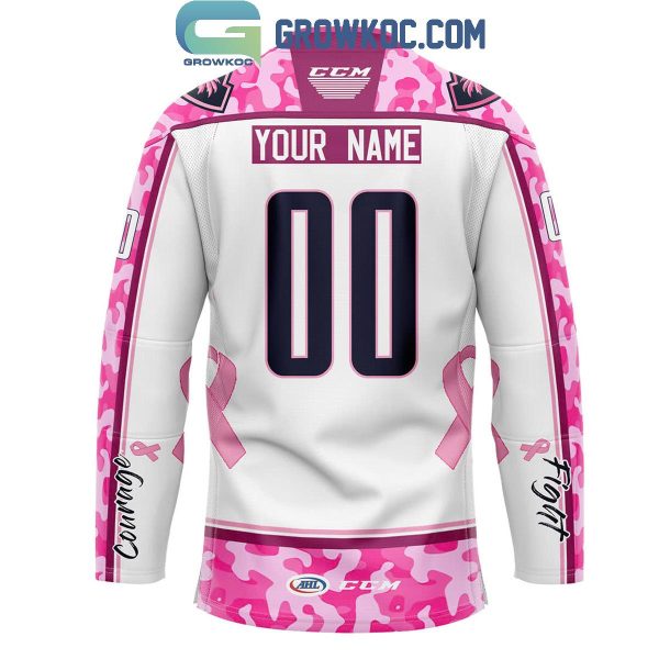 Coachella Valley Firebirds Pink In The Rink 2024 Personalized Hockey Jersey