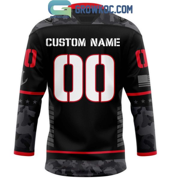 Coachella Valley Firebirds Stealth Fighter Military 2024 Personalized Hockey Jersey