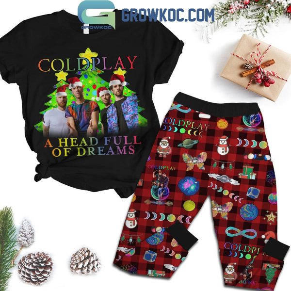 Coldplay Christmas A Head Full Of Dreams 2024 Fleece Pajamas Set