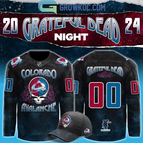 Colorado Avalanche Celebrating Grateful Dead Night 2024 Personalized Hockey Jersey