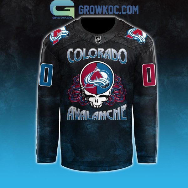 Colorado Avalanche Celebrating Grateful Dead Night 2024 Personalized Hockey Jersey