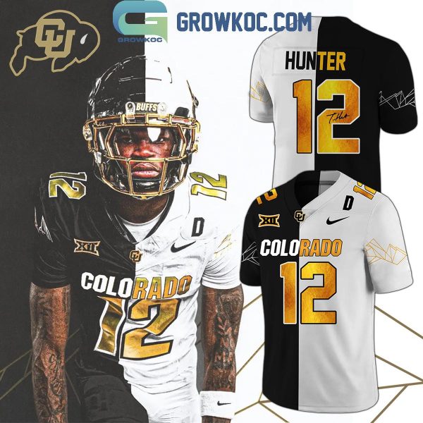 Colorado Buffaloes 2024 Black x White Travis Hunter Football Jersey