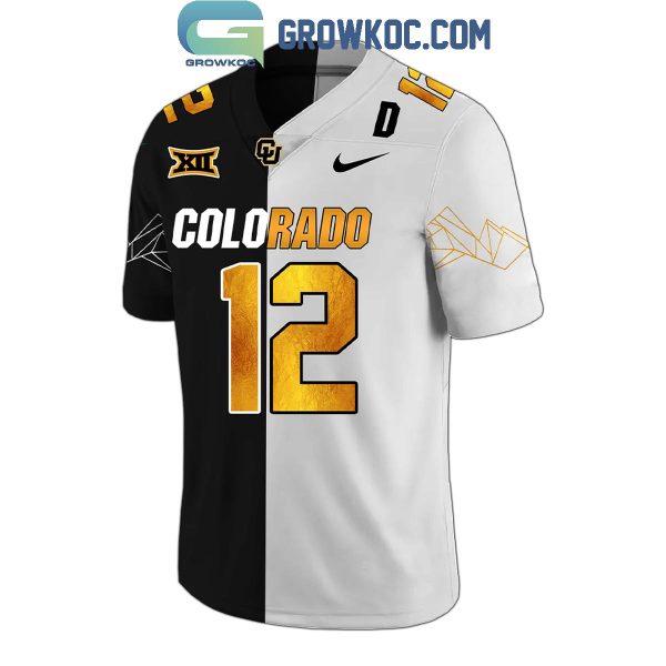 Colorado Buffaloes 2024 Black x White Travis Hunter Football Jersey