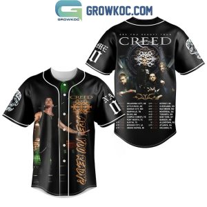 Creed The Schedule Of 2024 Tour Personalized Baseball Jersey