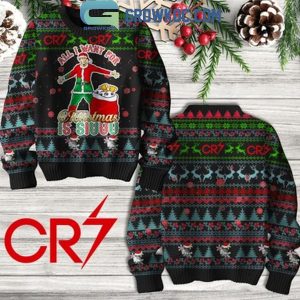 Cristiano Ronaldo CR7 Is All I Want For Christmas Holidays 2024 Ugly Sweater