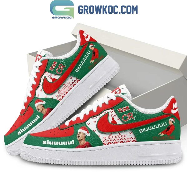 Cristiano Ronaldo CR7 Siuuuuu Team CR7 Christmas Air Force 1 Shoes