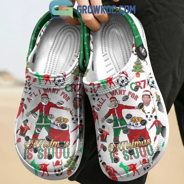 Cristiano Ronaldo CR7stmas Siuu Christmas Personalized Crocs Clogs