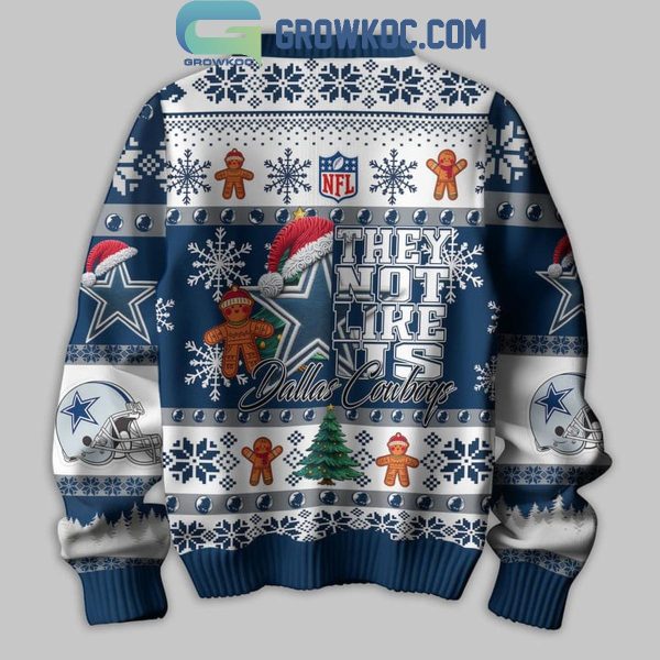 Dallas Cowboys They Not Like Us Christmas Happy Holidays Ugly Sweater