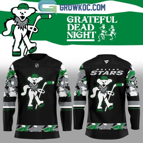 Dallas Stars Grateful Dead Night The Memories Of Dead Night Hockey Jersey