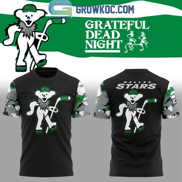 Dallas Stars Grateful Dead Night The Memories Of Dead Night Hoodie T-Shirt