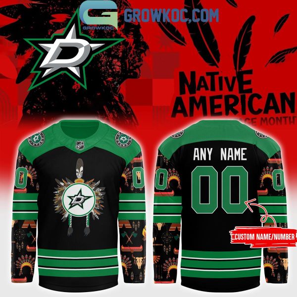 Dallas Stars November 2024 Native American Heritage Month Personalized Hockey Jersey