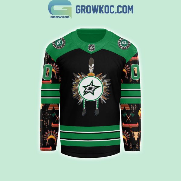 Dallas Stars November 2024 Native American Heritage Month Personalized Hockey Jersey