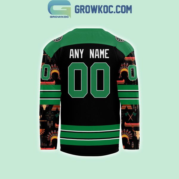 Dallas Stars November 2024 Native American Heritage Month Personalized Hockey Jersey