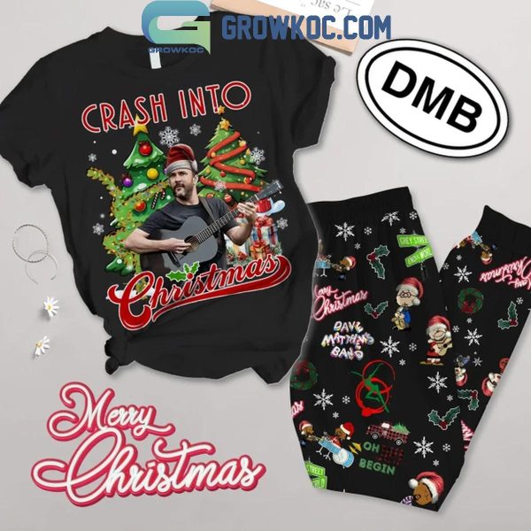 Dave Matthews Band 2024 Crash Into Christmas Fleece Pajamas Set