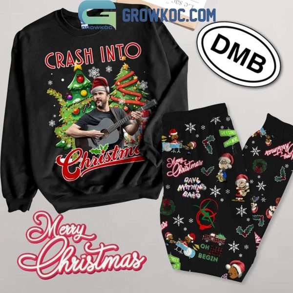 Dave Matthews Band 2024 Crash Into Christmas Fleece Pajamas Set