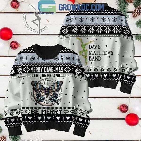 Dave Matthews Band Eat Drink 2024 Merry Christmas Holidays Ugly Sweater