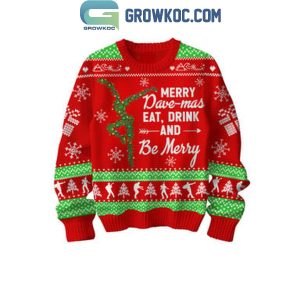 Dave Matthews Band Merry Dave-mas Eat Drink DMB Christmas 2024 Ugly Sweater