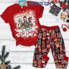 Deadpool Wolverine Kiss MyAss In Christmas Fleece Pajamas Set