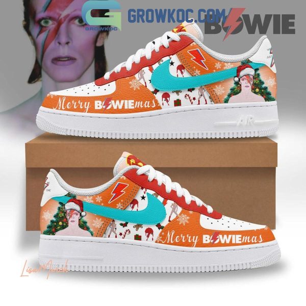 David Bowie Merry Christmas Bowiemas And Happy New Years Air Force 1 Shoes