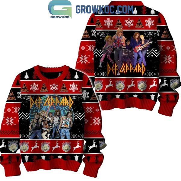 Def Leppard Pour Some Sugar On Me This Christmas Ugly Sweater