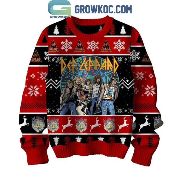 Def Leppard Pour Some Sugar On Me This Christmas Ugly Sweater