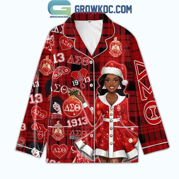 Delta Sigma Theta It’s My Deltaversary Christmas Polyester Pajamas Set