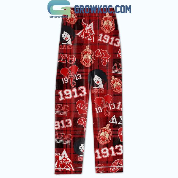 Delta Sigma Theta It’s My Deltaversary Christmas Polyester Pajamas Set