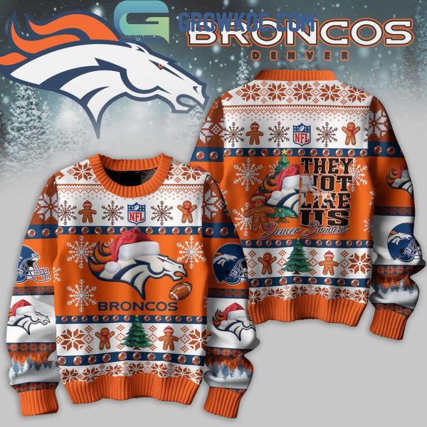 Denver Broncos 2024 They Not Like Us Broncos Christmas Ugly Sweater