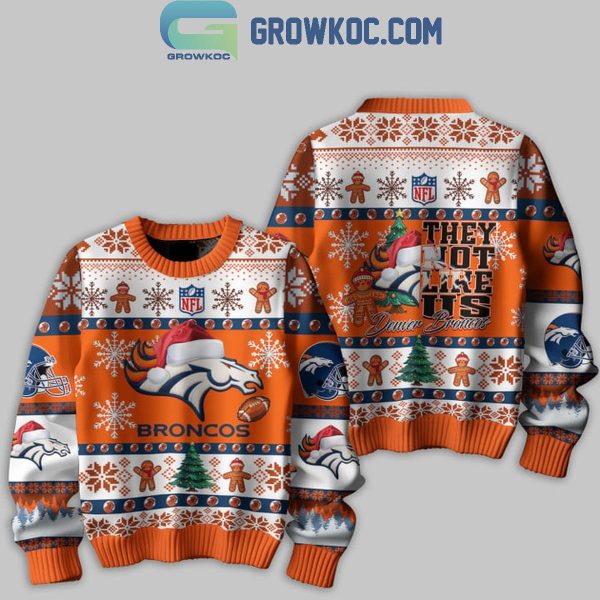 Denver Broncos 2024 They Not Like Us Broncos Christmas Ugly Sweater