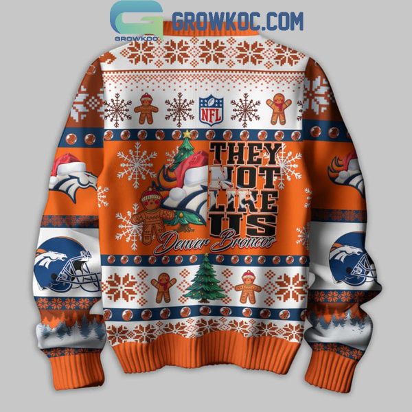 Denver Broncos 2024 They Not Like Us Broncos Christmas Ugly Sweater