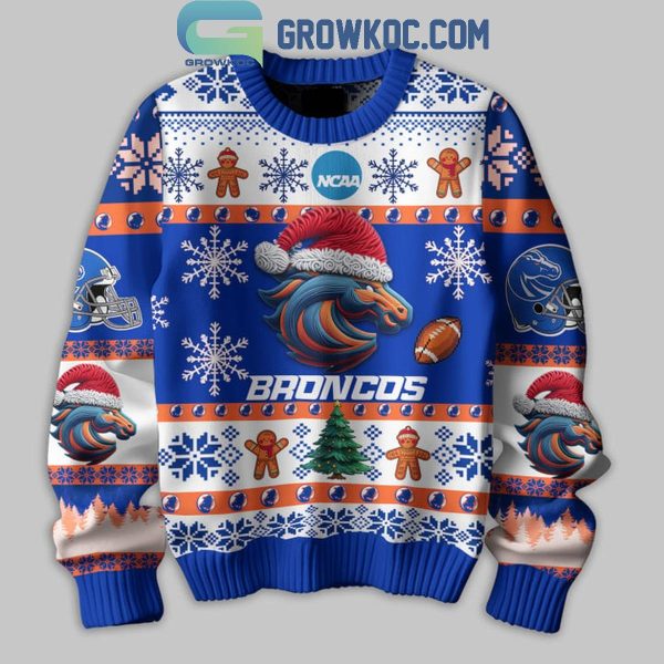 Boise State Broncos Football They Not Like Us Christmas Ugly Sweater